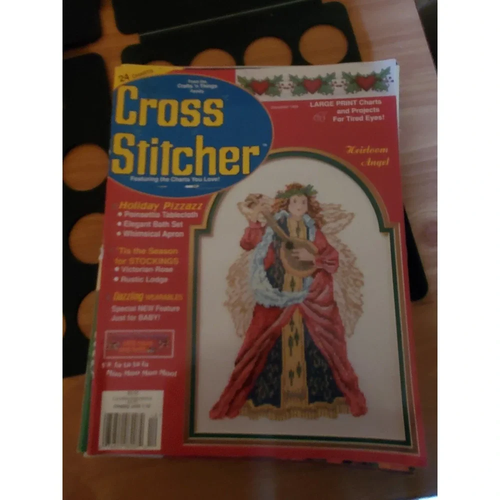Lot 6 The Cross Stitcher Magazines 1994 Cross Stitch Charts Magazines Christmas